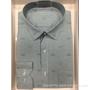 Yarn Dyed Long Sleeve Business Shirt